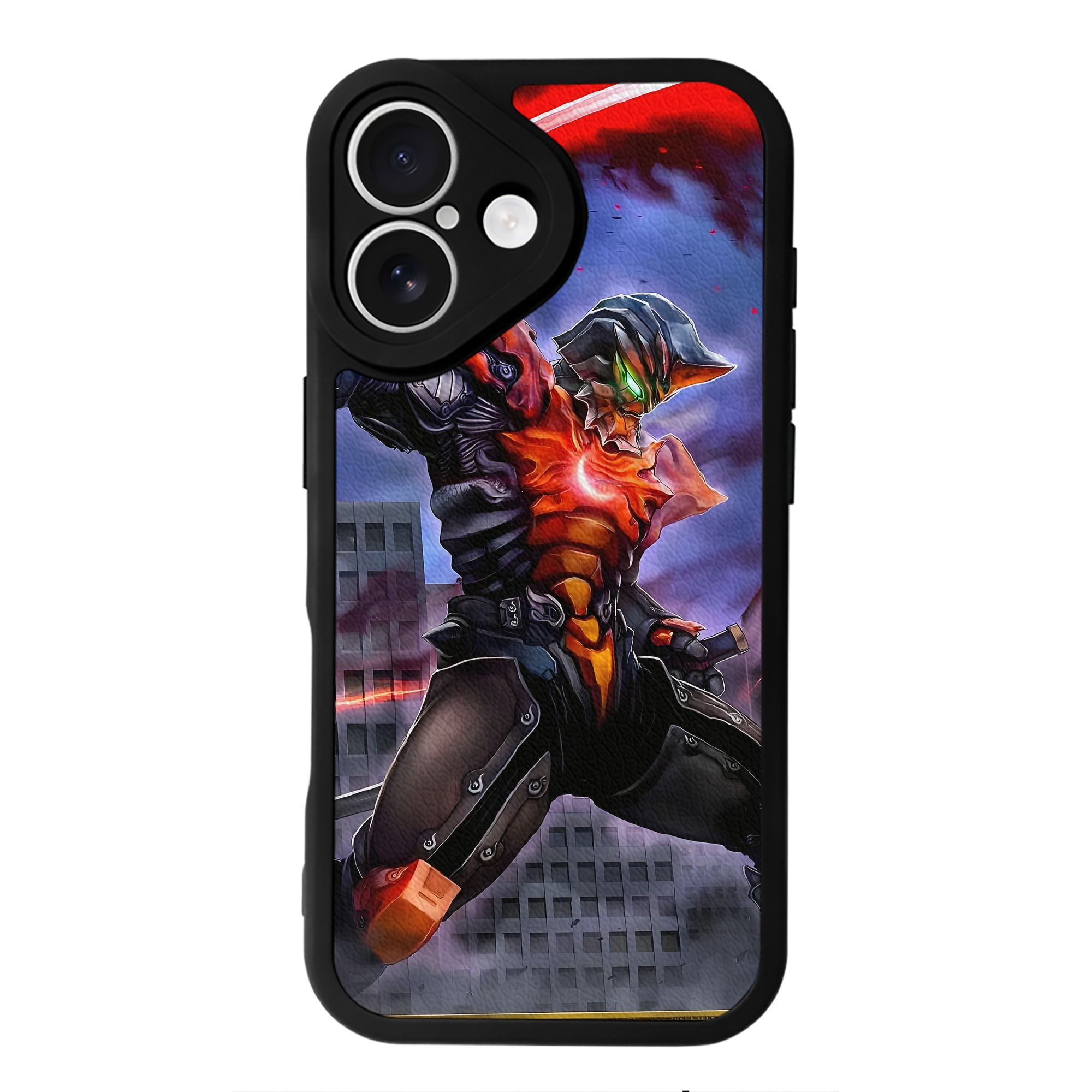 （画像用） ウルトラマン Ultraman 【iPhone 16シリーズ対応】シリコンスマホケース（レザー調） 材質：シリコン